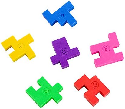Super Z Outlet 12 Pack Colorful Puzzle Erasers Miniature Pencil Erasers Children Party Favors, Classroom Student Prize Packs, Brain Teasers (Cube) - Image 5