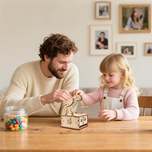 3D Wooden Puzzles for Adults,Wooden Toothpick for Child and Adult,Model Building Kit,Educational Brain Teaser,Unique Gift for Kids and Friends on Birthday and Christmas Day - Image 5