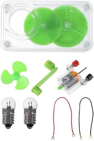 PATIKIL 2 Pcs DIY Generator Motors Set Hand Generator Motor Assemble Kit - Image 4