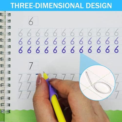 Monking 20 Pcs Magical Pen Refills for Reusable Practice Copybook, Drawing - Image 3