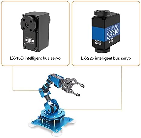 LewanSoul Hiwonder-xArm1S Programming Desktop Robotic Arm with Powerful and Robust Intelligent Bus Servos Featuring Position and Voltage Feedback (Unassembled) - Image 3