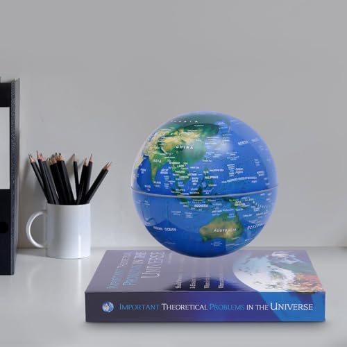 Magnetic Levitation Globe with LED Lights, 6-Inch Floating Geographic Globe, Educational World Map for Home Office Decor, Kids & Adults - Image 5