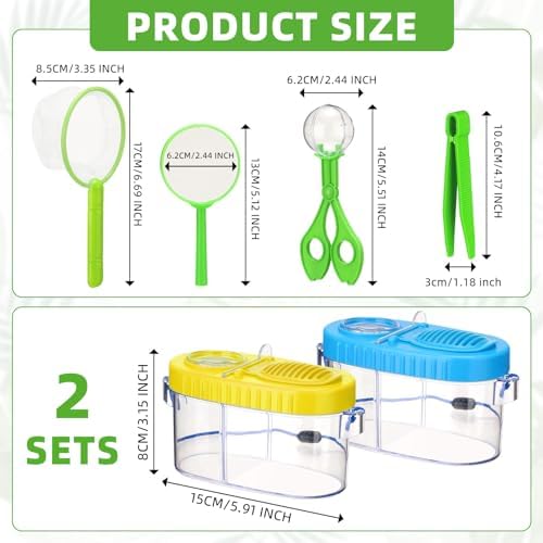 Halloscume 2 Sets Bug Catcher Kit Outdoor Toy Gift for Kids - Image 2