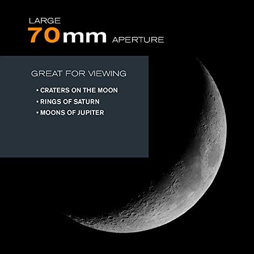 Celestron AstroMaster 70AZ Refractor Telescope for Moon & Planet Viewing - Image 3