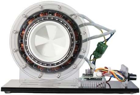 Coreless Brushless Motor Model, Shaftless Electromagnetic Display with Adjustable Speed, Forward Reverse Rotation, Brake Function Engineering for STEM Learning Enthusiasts by Unknown