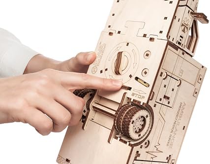 EWA Eco-Wood-Art Ambulance 3D Wooden Puzzle, 386 Pieces, Ages 14+, 11.61 x 5.08 Inches, Wood Construction Model Kit - Image 5