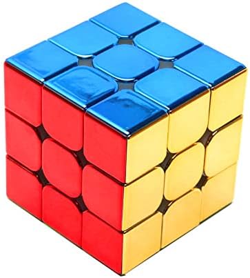 Cuberspeed Cyclone Boys Metallic 3x3 Magnetic Stickerless Magic Cube Puzzle Toys Cyclone Boys Metallic 3x3 M Speed Cube Magnetic Version by Cuberspeed