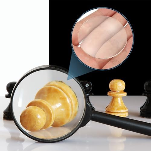 PATIKIL 10 Pack Biconvex Lens, 50mm Dia. 180mm Focal Length Spherical Optical Lenses Magnifier Paperweight Acrylic Double Convex for DIY Office Desk Home Science Experiment Telescope - Image 5
