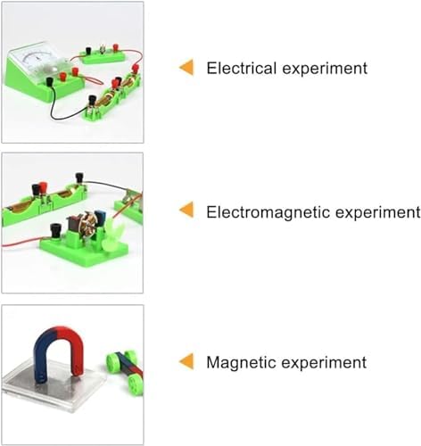 Complete Physics Electromagnetism Experiment Box, Full Set Electricity & Magnetism Circuit Assembly Kit, Voltmeter Ammeter Electromagnetic Principle Teaching Equipment - Image 5