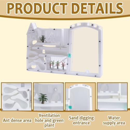 Ant Farming Castle,Ant Colony Observation Kit with White Sand,Study of Ecosystem,Explore The Nature World (Ants Not Included) - Image 3