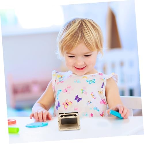 3D Holographic Display Projector DIY Kit for Children Wood Beige - Image 6