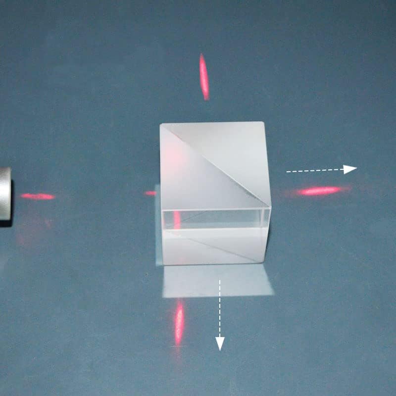 Microscope Accessories Kit 13x13x13mm Optical Glass Cube Dichroic Dispersion Beam Splitter Prism Splitting Ratio 50:50 for Spectrometer Experiment Prisma Microscope Slides - Image 3