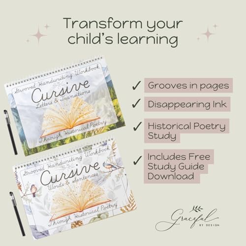 Graceful By Design Grooved Cursive Handwriting Workbook for Kids Ages 8-12 - Image 2
