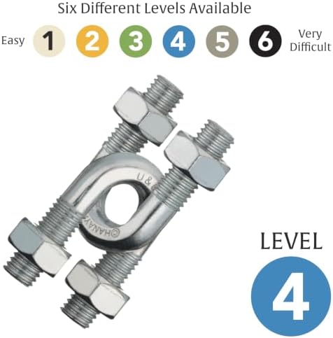 BePuzzled |U&U Hanayama Metal Brainteaser Puzzle Mensa Rated Level 4, for Ages 12 and Up - Image 4