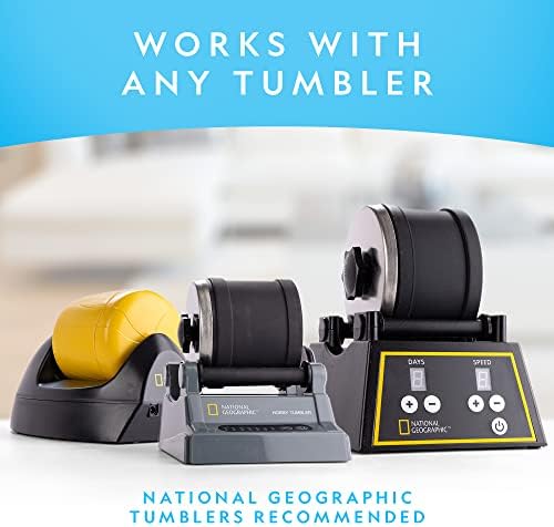 National Geographic Rock Tumbler Refill Kit with 3 Lbs. Rough Gems - Image 4