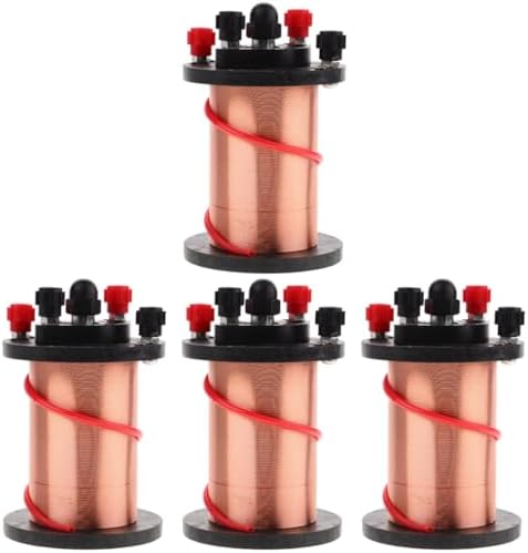 4Pcs Coil Set Copper Solenoid Coils for Physics Teaching Experiments Induction Educational Tool by JECOMPRIS