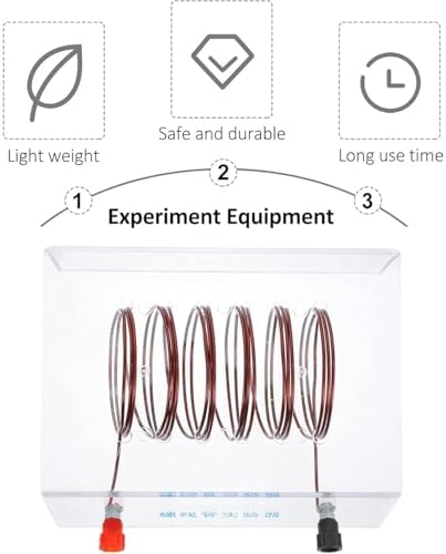 Physics Left-Hand Rule & Ampere's Law Experiment Kit, Solenoid Teaching Instrument with Magnetic Needle and Powder - Image 6