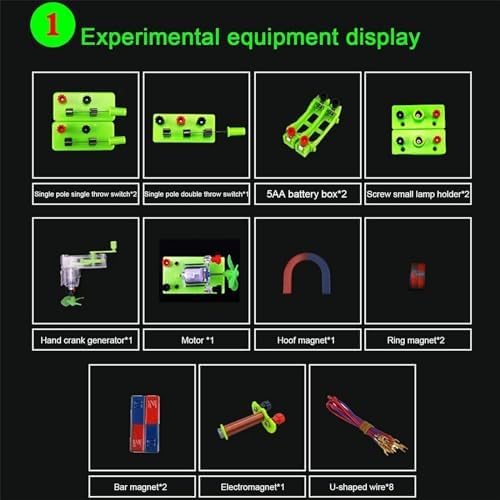 Series & Parallel Circuit Experiment Box, Basic Electrical Science Lab Kit with Bulb Holders, Complete Electricity and Magnetism Physics Teaching Experimental Apparatus - Image 6