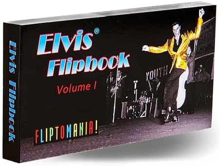 Elvis Flipbook for Music Lovers, Vintage Animation Flip Book Keepsake by Fliptomania