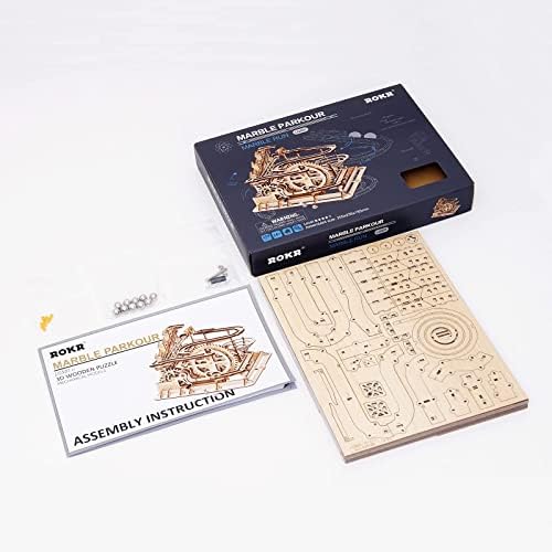 ROKR Wooden Puzzles Marble Run Mechanical Model Kit Bundle 3D Self-Assembly Puzzles for Adults Gifts for Teens 14+ - Image 6
