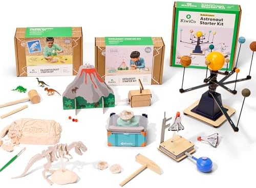 KiwiCo Science Explorer Bundle: Geologist Astronaut Paleontologist Ages 5-9 by KiwiCo