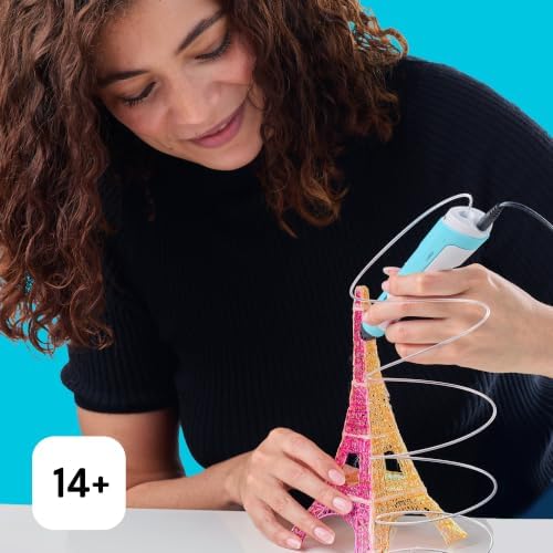 SCRIB3D P1 3D Printing Pen with Display - Includes 3D Pen, 3 Starter Colors of PLA Filament, Stencil Book + Project Guide, and Power Adapter - Image 2