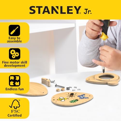 Red Toolbox Stanley Jr. Wood Magnifying Glass Kit - Image 5