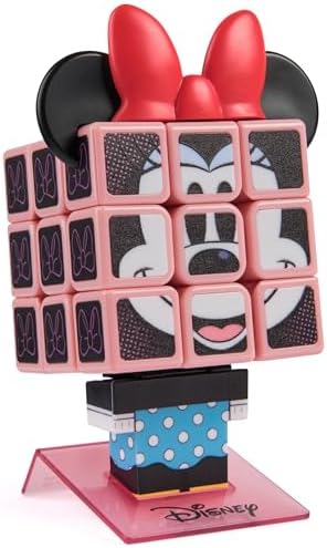 Rubik’s Cube Minnie Mouse Cuber, Disney Collectible & Desk Décor, Problem-Solving Brain Teaser, Color-Matching Disney Puzzle, Fidget Toy & Sensory Puzzle for Adults, Teens & Kids, for Ages 8 & Up by Rubiks