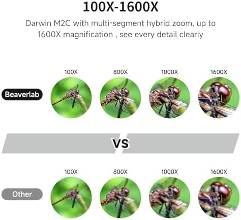 Microscope for Kids, Kids Microscope with 4.0" IPS Screen, Portable Digital Pocket Microscope for Kids 8-12, Miniscope Kids Compatible with iPhone Android Computer - Image 2