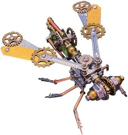 3D Metal Puzzles for Adults Teens-160+Pcs-Mechanical Bee Insect Models-3 Hours to Build-Ideal for Birthday Gifts and Decorations(Mechanical Bee B) by Lovewenying