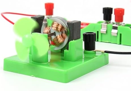 Open Type Electromagnetic Motor with Fan Electromagnetism Experiment Supplies for School Labs Use Physics Teaching Tool - Image 3