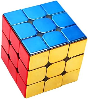 Cuberspeed Cyclone Boys Metallic 3x3 Speed Cube Shiny Cube Mirror Reflective stickerles Puzzle by Cuberspeed