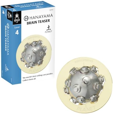 BePuzzled |Planet Hanayama Cast Metal Brain Teaser Puzzle Level 4 Mensa-Rated Puzzles for Kids and Adults Ages 12 and Up by BePuzzled
