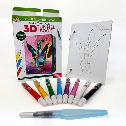EyeConnect Crafts Dinosaurs Mini 3D Tunnel Book – Hands-on Paper Craft Kit by EyeConnectCrafts