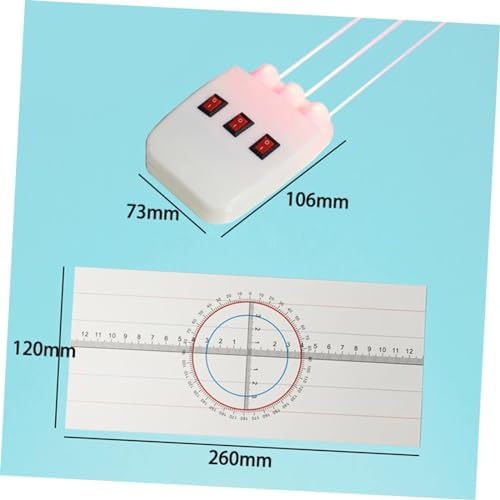 GeRRiT Optical Concave Convex Lens Prism Set Physical Optical Kit Laboratory Equipment Light Reflection Demo Light Full Refraction Demonstrator Physical Optics Experiment Kit Science Equipment - Image 5