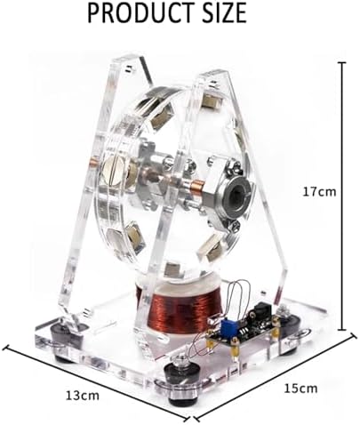 Magnets Pseudo Motion Disc Motor, 24V Brushless Motor Model, Scie Motion Machine, with 8 Strong Magnets, 500-1500rpm Speed, for Teaching, Science Physics Gadget - Image 5