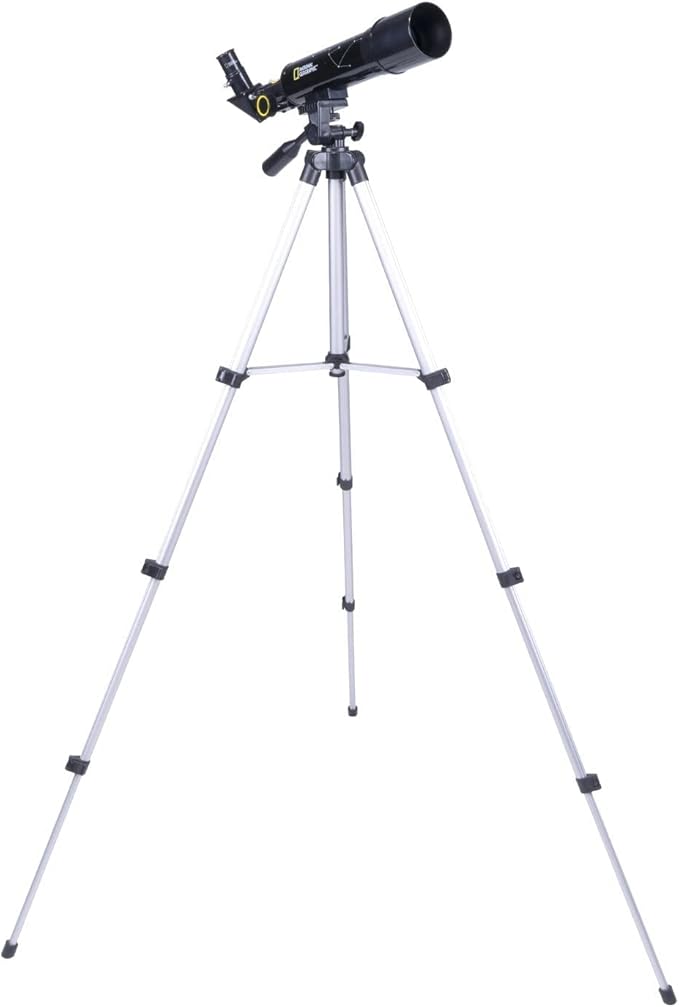 National Geographic 50mm Refractor Telescope for Beginners Kids with Eyepieces Mount Tripod