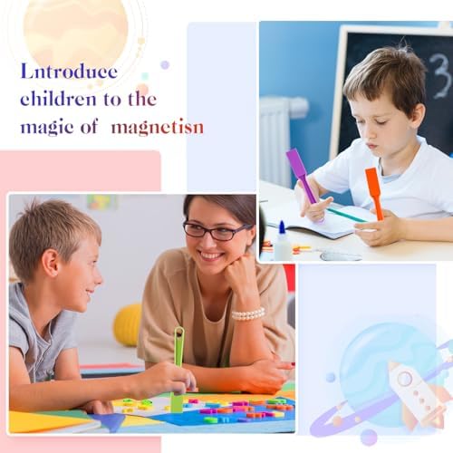 Jerify 30 Pack Magnetic Wands Bulk for Kids, Classroom Magnet, Macaron - Image 5