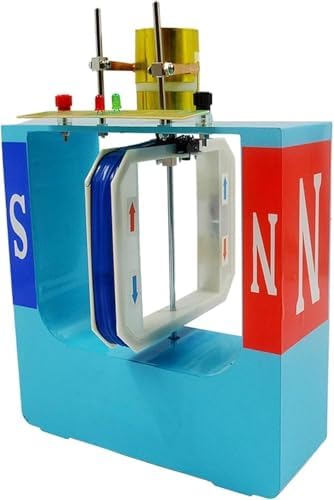 Dual-Purpose AC DC Generator & Motor Combined Model, Physics Electromagnetic Energy Conversion Demonstrator, Magnetic Field Coil Rotation Experimental Teaching Instrument - Image 2