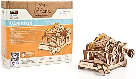 UGEARS STEM Variator Model Kit - Creative Wooden Model Kits for Adults, Teens and Children - DIY Mechanical Science Kit for Self Assembly - Unique Educational and Engineering 3D Puzzles with App by UGEARS-ModelingJoy