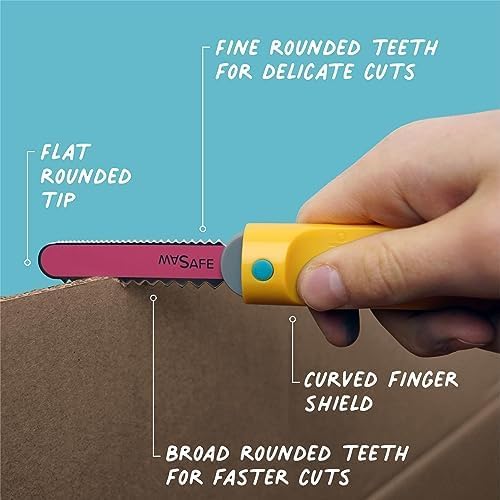 Makedo Discover | Upcycled Cardboard Construction Tool Kit in Small Toolbox (126 Pieces) | STEM + STEAM Educational Toys for at Home Play + Classroom Learning | Reusable Tools for Boys & Girls Age 5+