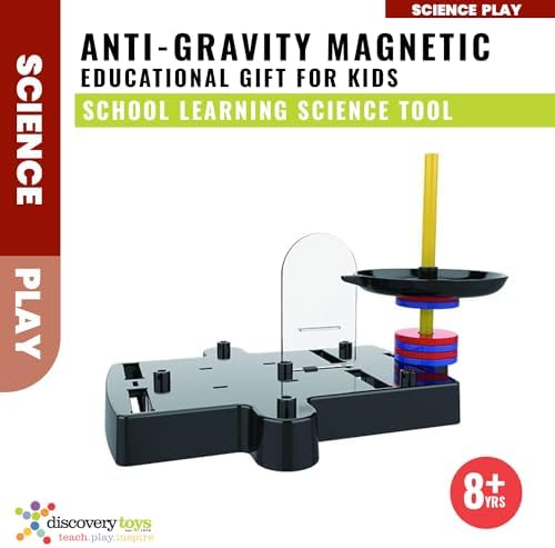 Discovery Toys Anti-Gravity Magnetic Science Experiment KIT | Magnetic Levitation Toy Spinner, Compass, Spring | Physics Stem Toy | Educational Gift for Kids | 7 Experiments Maglev Toy | 8+ yrs - Image 6