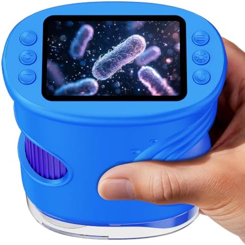 SEEKID Microscope for Kids 200-1000X, STEM Toy Science Kit for Kid(Blue) by Unknown