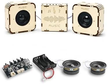 STEM Toys for Ages 8-14, DIY Bluetooth Speaker Kit for Kids 8-12 Science Kits for Kids Age 8-12, Build Your Own Speaker Educational Electronics Experiment Kit, Gifts for Boys Girls Teens by SIHUADON