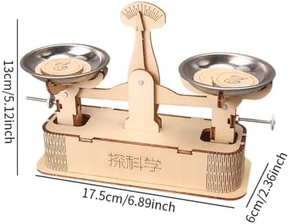 DIY Educational Toys Wood Mechanical Building Toys Balance Scale Homeschool Projects Technology Small Production for Teens - Image 3