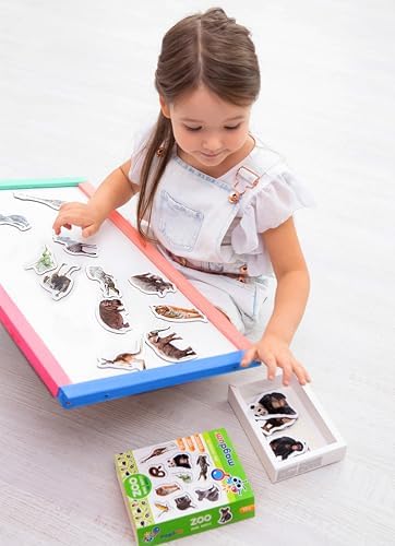Fridge Magnets for Kids - 19 Zoo Animal Magnets - Educational Toy - Image 6