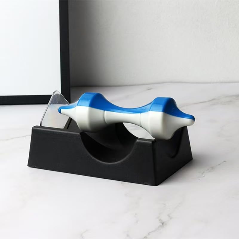 Magnetic Levitation Gyroscope, Desktop Physics Educational Model, Scientific Demonstration Display, Set of 4 Colors，Desktop Ornaments, Decompression Entertainment (Blue and White) - Image 3