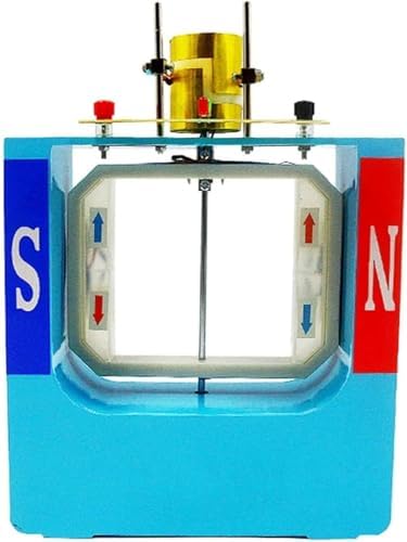 Dual-Purpose AC DC Generator & Motor Combined Model, Physics Electromagnetic Energy Conversion Demonstrator, Magnetic Field Coil Rotation Experimental Teaching Instrument by Unknown