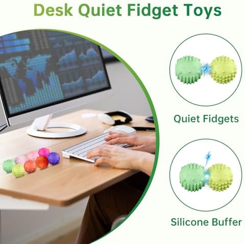 8PC Silicone Magnetic Balls Fidget Toys Stress Balls for Adults,Teens,Women - Image 5