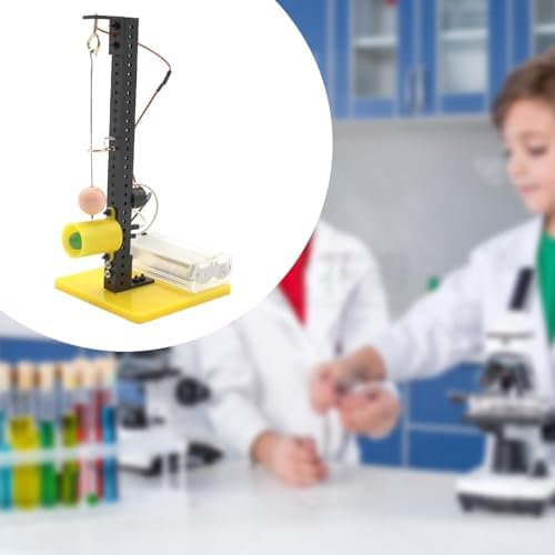 DIY Sound & Light Earthquake Alarm Model, Self-Assembly STEM Physics Experiment Kit, PP Material Vibration Induction Demonstration Device - Image 2